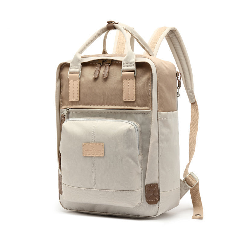 Men's Fashion Contrast Color Laptop Backpack