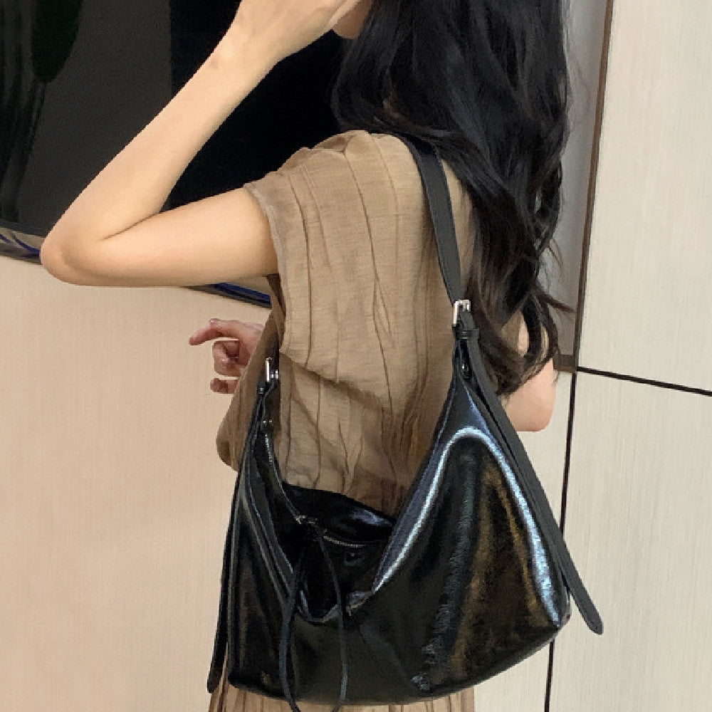 Simple First Layer Cowhide Bag Women