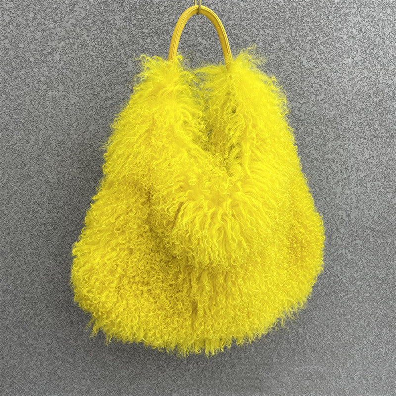 Women's New Beach Wool Fur Plush Bag