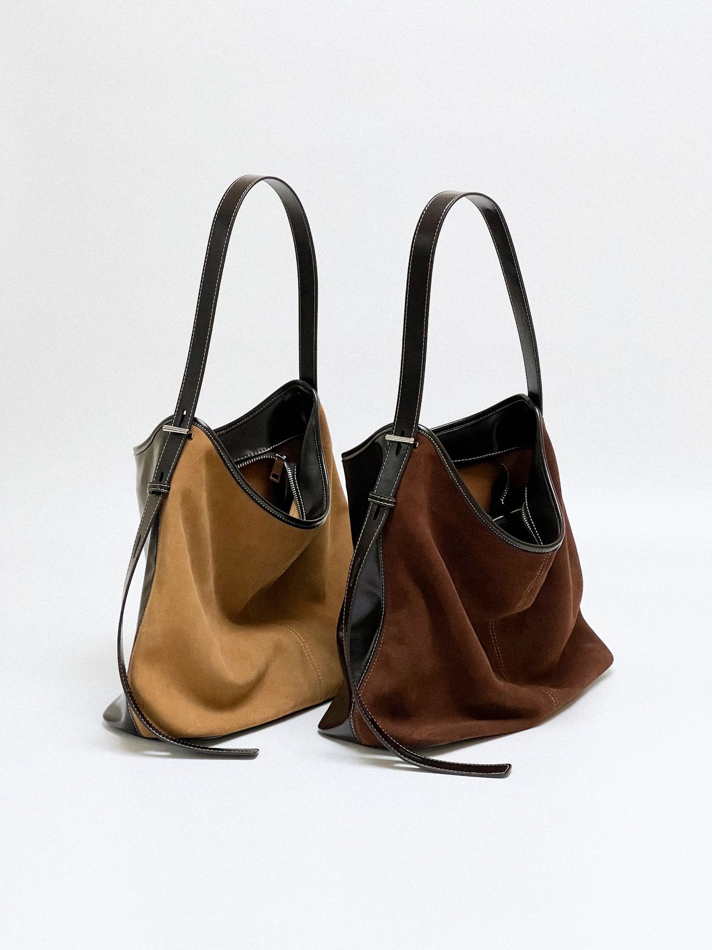 Matte Leather Women's  Underarm Commuter Bag