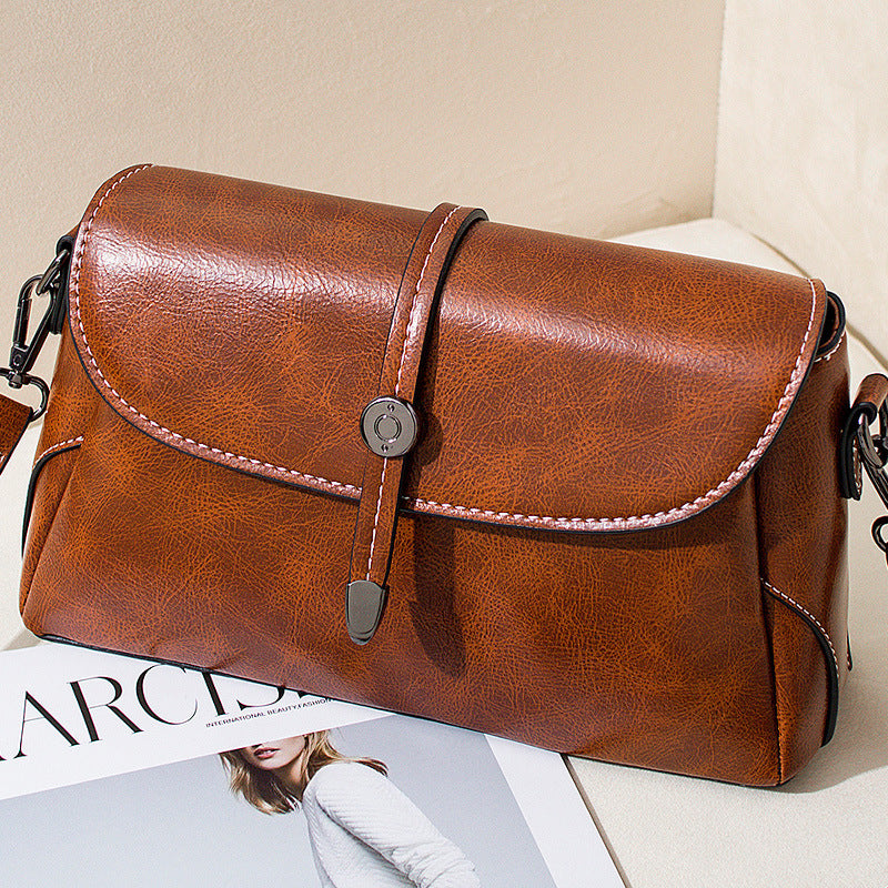 Women's Fashion New Leather Messenger Bag