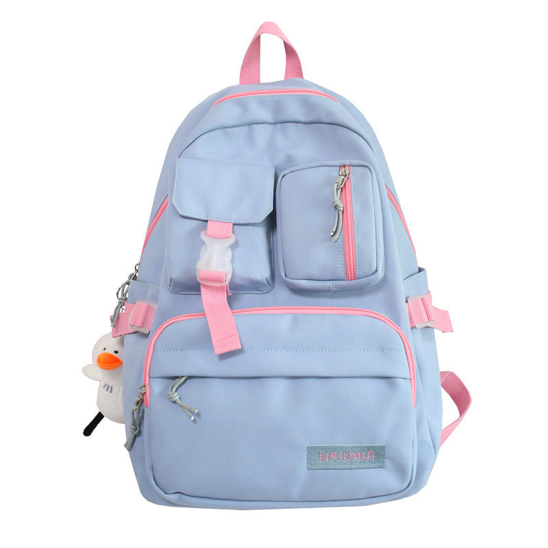 Women's New Japanese Style Simple College Style Backpack