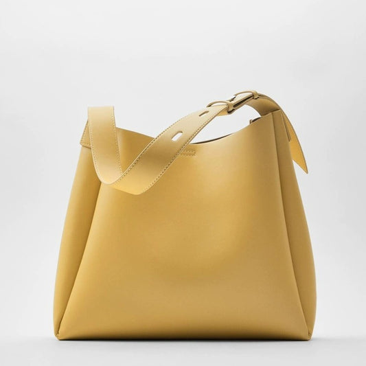 Yellow Doctrine One-Shoulder Tote Bag