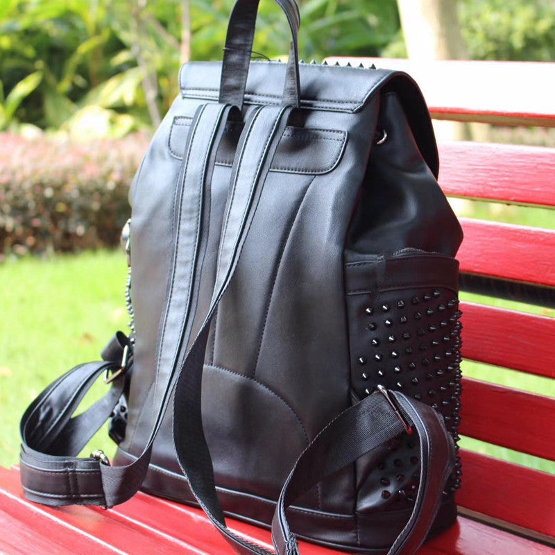 Backpack Personality Rivet Trend Men And Women