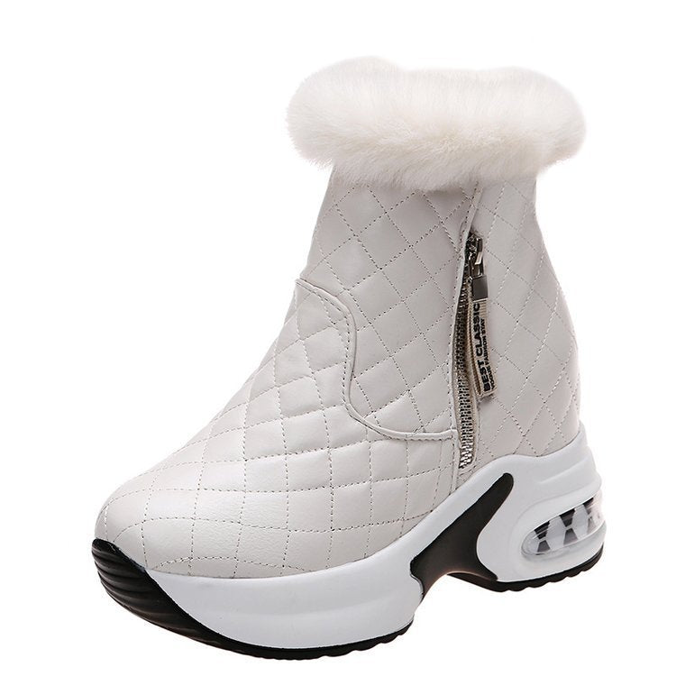 Snow Boots Platform Plush Short Tube Velvet Warm Leisure Cotton Boots