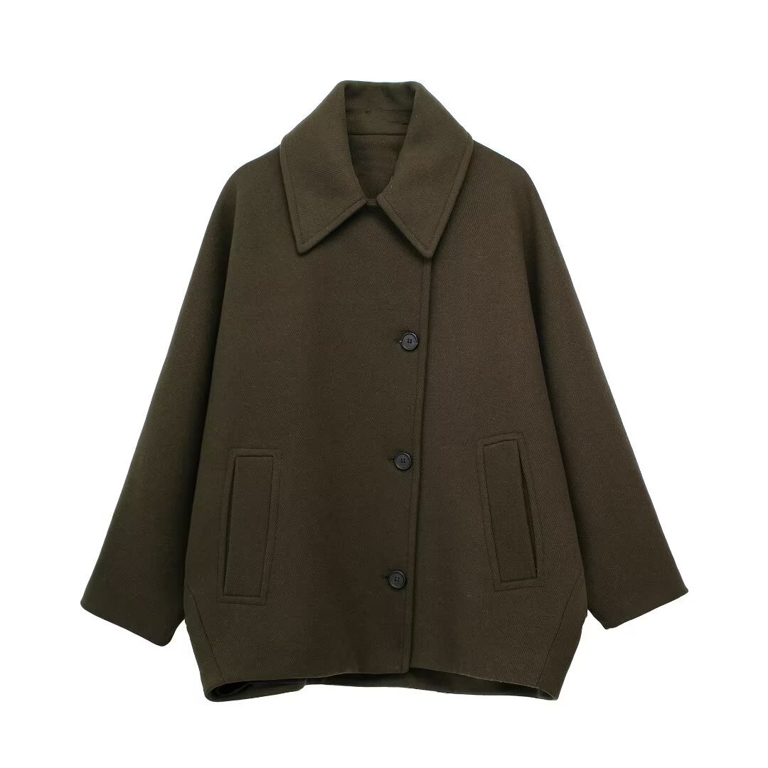 Autumn New Wool Blended Short Coat