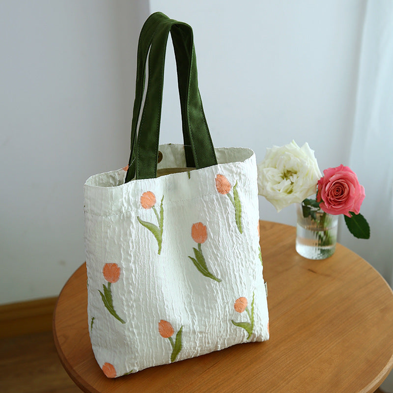 Fabric Handbag Portable Bag For Going Out To Work