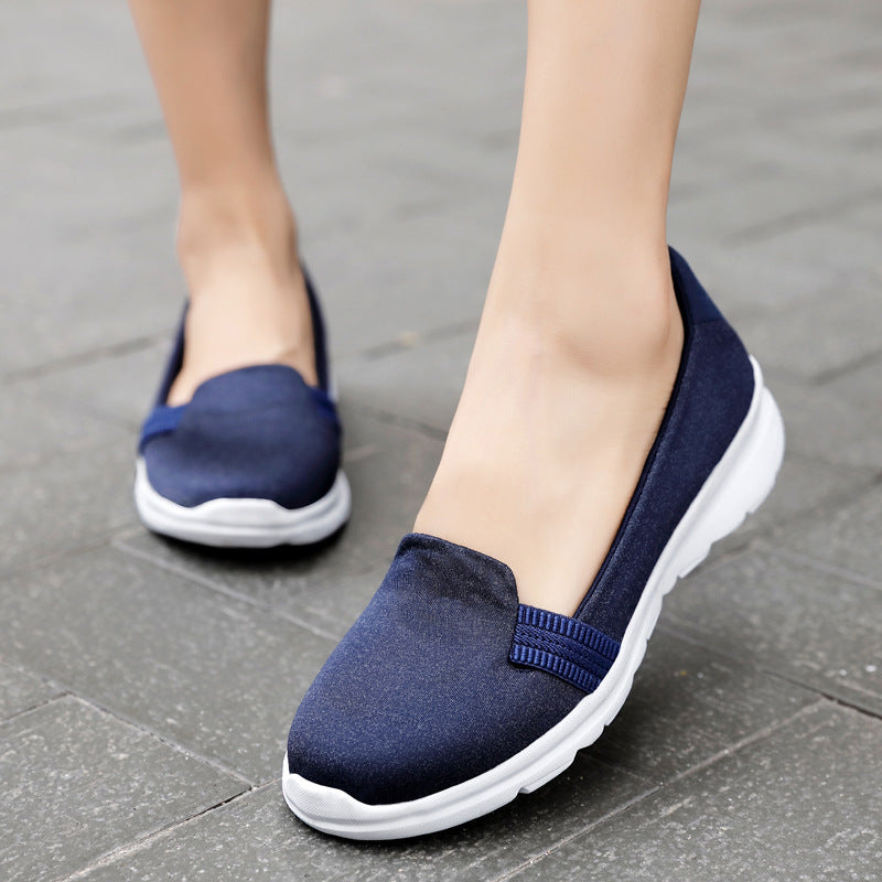 Soft Mesh Shoes Breathable Slip On Lazy Shoes Loafers Women