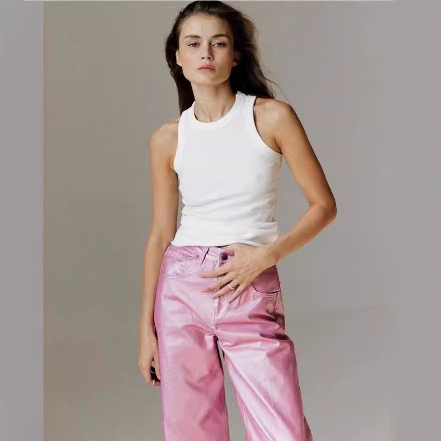 Women's All-match Fashion Simple Wide-leg Pants