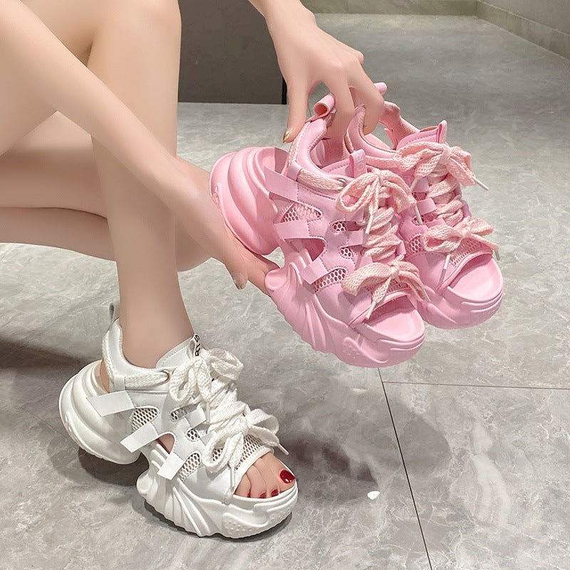 Women's Fashion Casual Exercise Hollow-out Platform Sandals