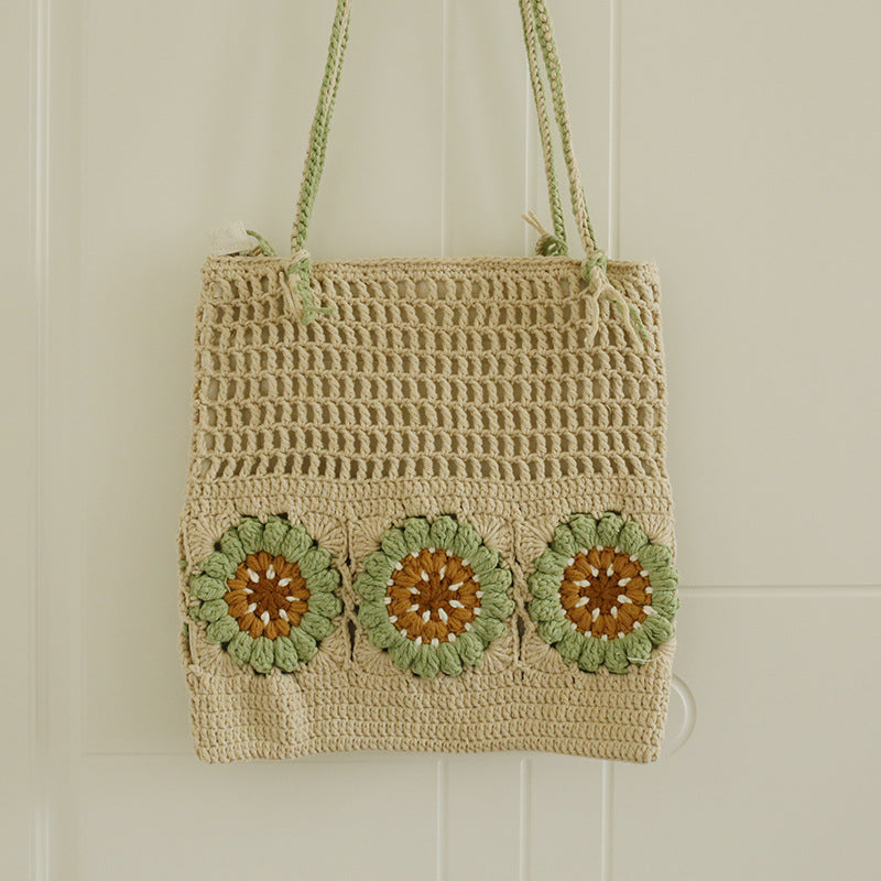 Hand-woven Creative Handicraft Vegetable Basket Small Shoulder Bag