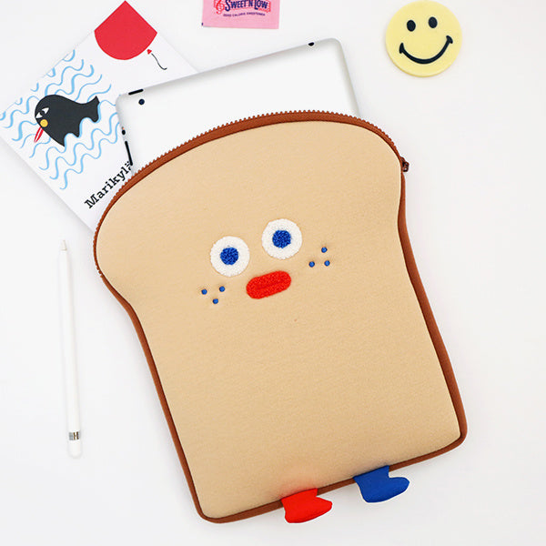 Creative Cute Toast Holding File Bag Notebook