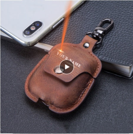 Compatible Covers Leather Keychain Portable Headset