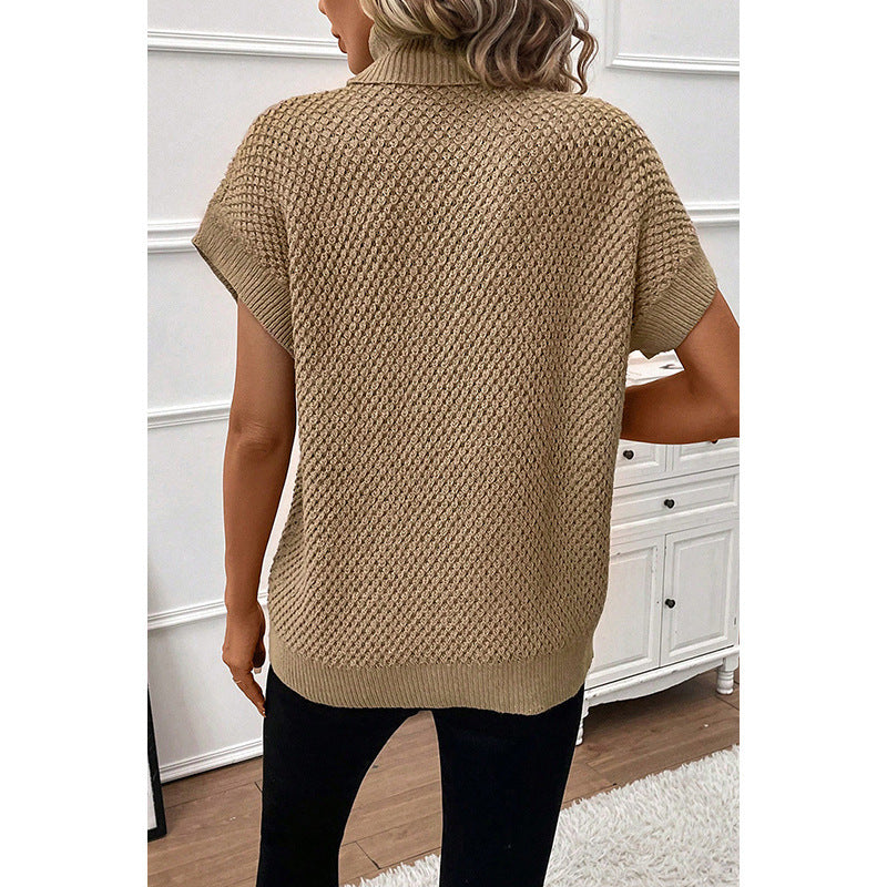 New Solid Color Turtleneck Sweater For Women