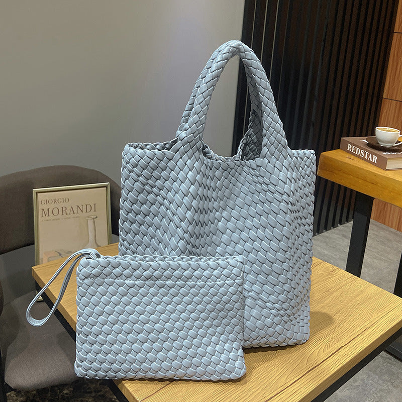 Women's Casual Large Capacity Woven One Shoulder Handbag