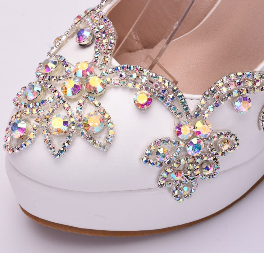 Rhinestone High Heel Shoes Women's Stiletto