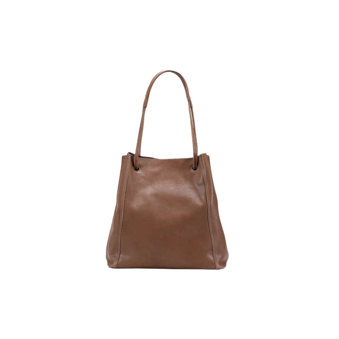 Soft Leather Bucket Bag Female Genuine Leather Crossbody