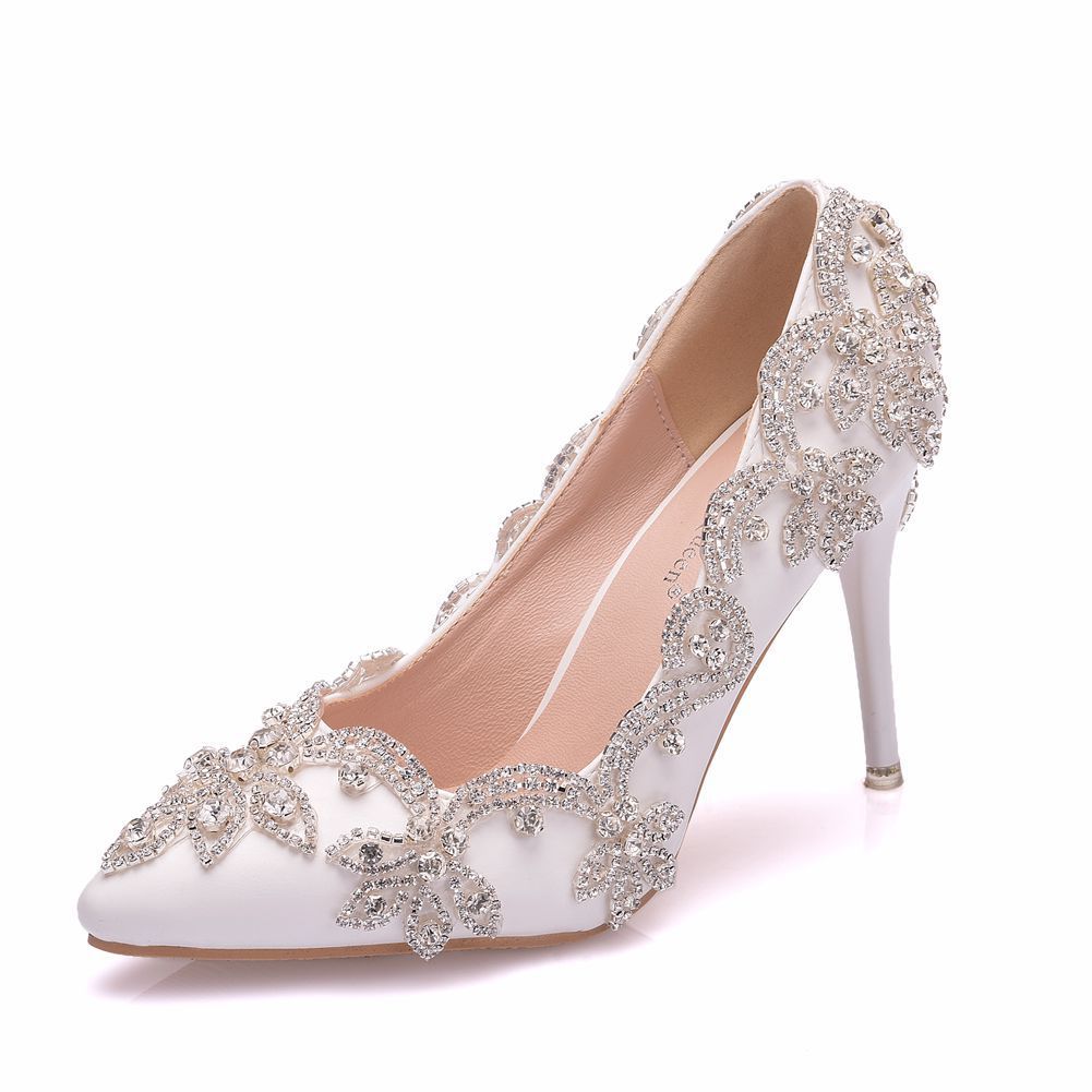 Rhinestone High Heel Shoes Women's Stiletto