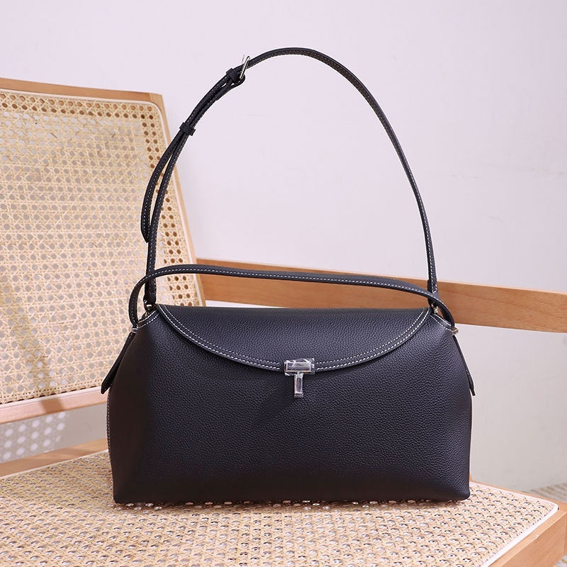 Fashion Cattlehide Leather One Shoulder Commuter Women's Bag