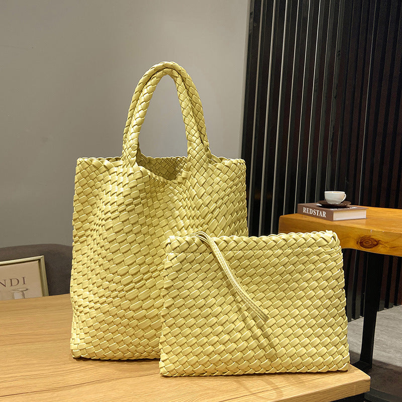 Women's Casual Large Capacity Woven One Shoulder Handbag