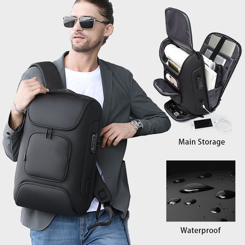 Mochila para computadora de negocios de gran capacidad para hombres