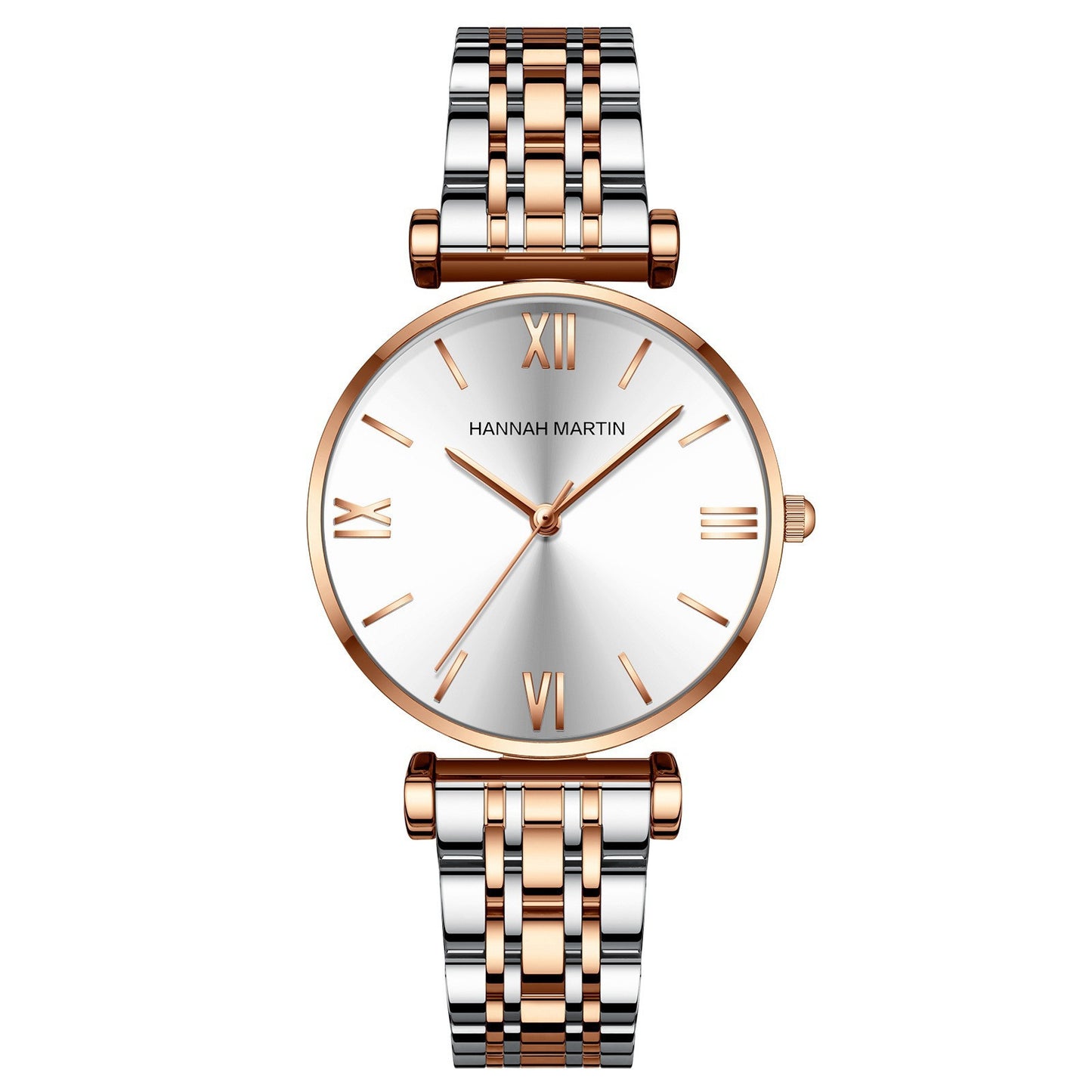 Montre pour femme avec bracelet en acier inoxydable massif