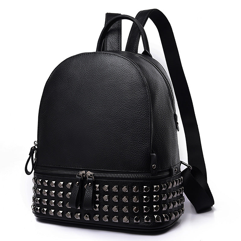 Backpack Women's Korean Fashion Casual Leather