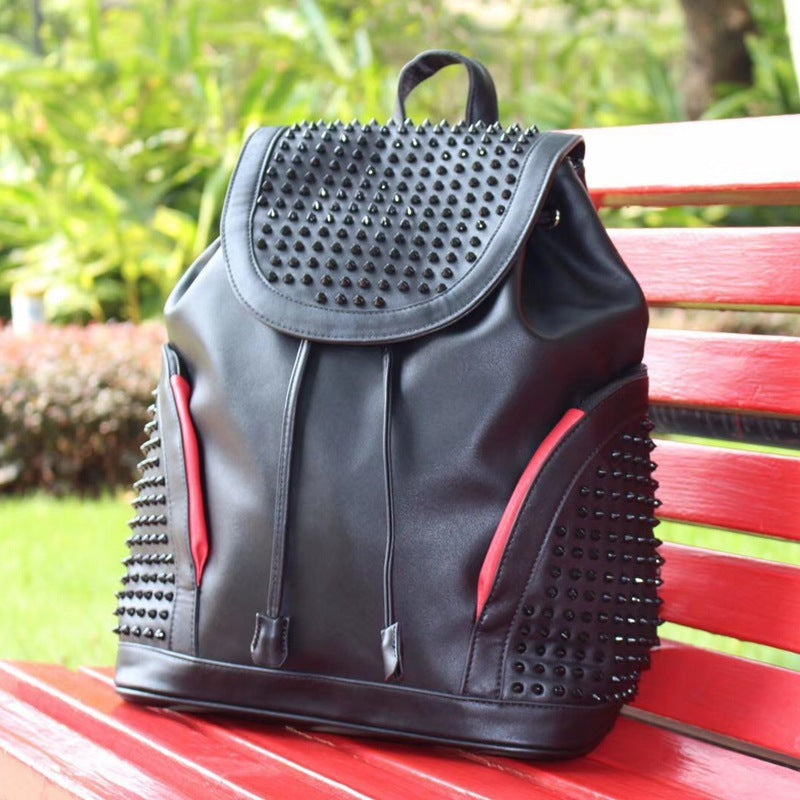 Backpack Personality Rivet Trend Men And Women