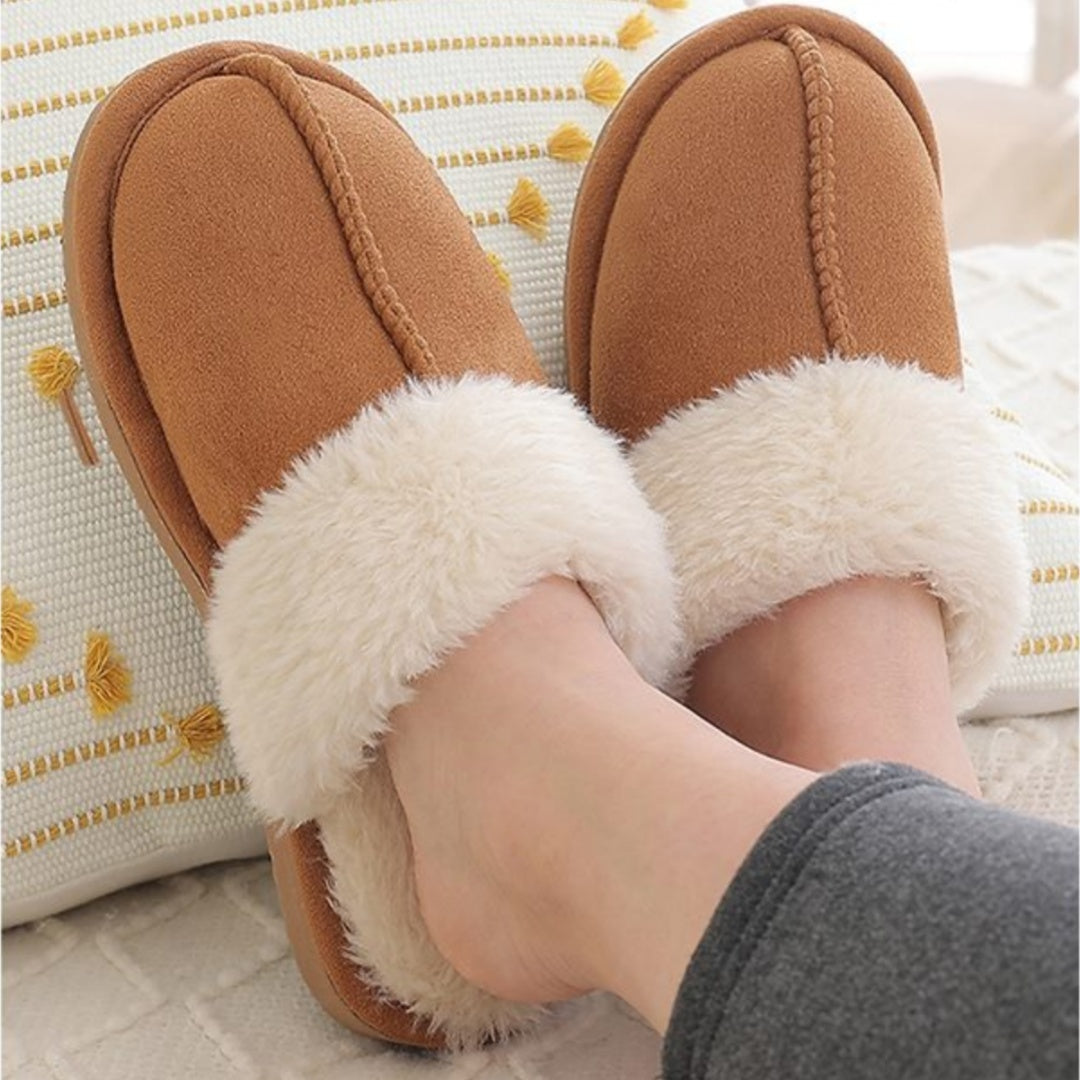 Warm Home Indoor Platform Non-slip Plush Slippers