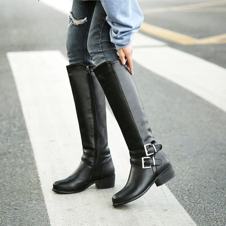 Women's Thickened Chunky Heel High Boots