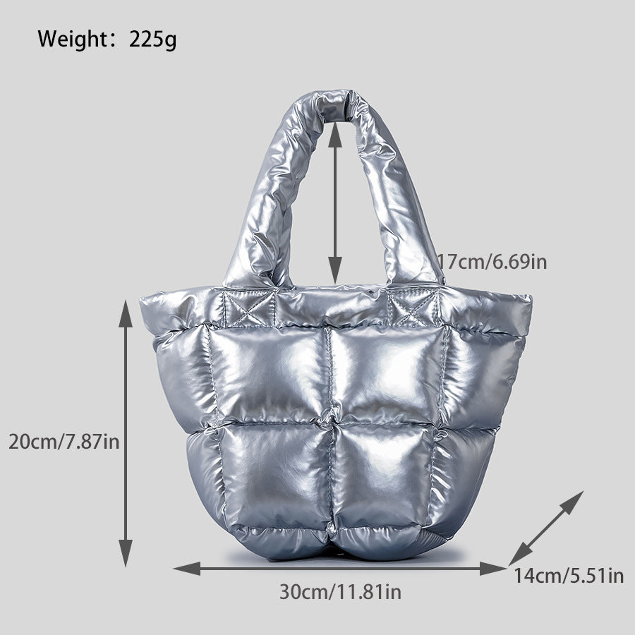 Soft Down Bag For Women Fashionable And Minimalist