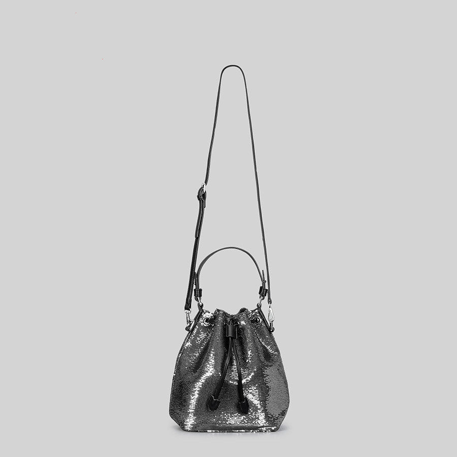 Bling Sequin Bucket Bag Women's Retro Elegant Sequins