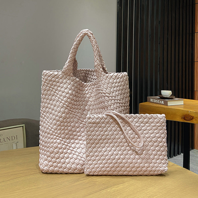 Women's Casual Large Capacity Woven One Shoulder Handbag