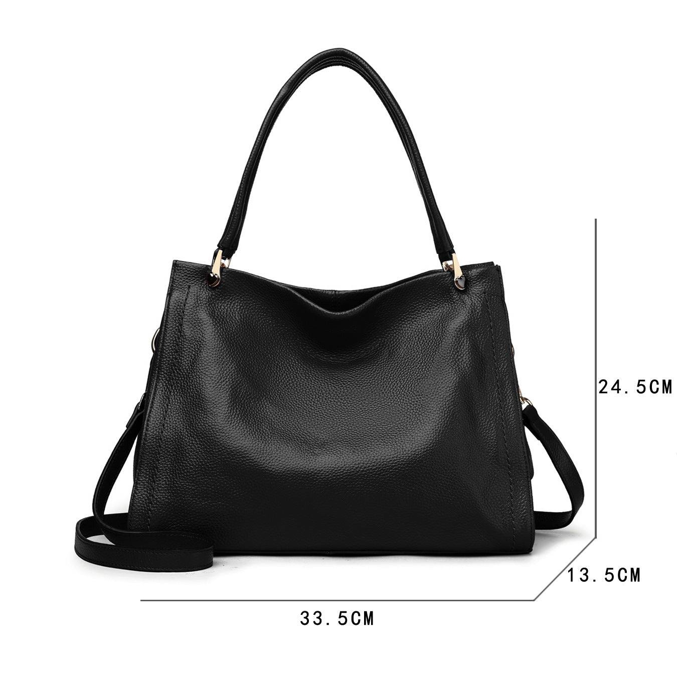 Women's Simple Cowhide Leather Single-shoulder Bag