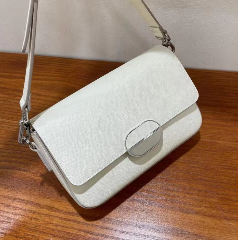 Bolso de hombro de piel de vaca para mujer