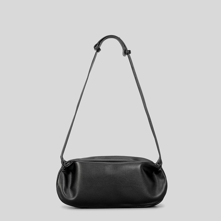 Wide Shoulder Strap Soft Pu Dumpling Bag Women