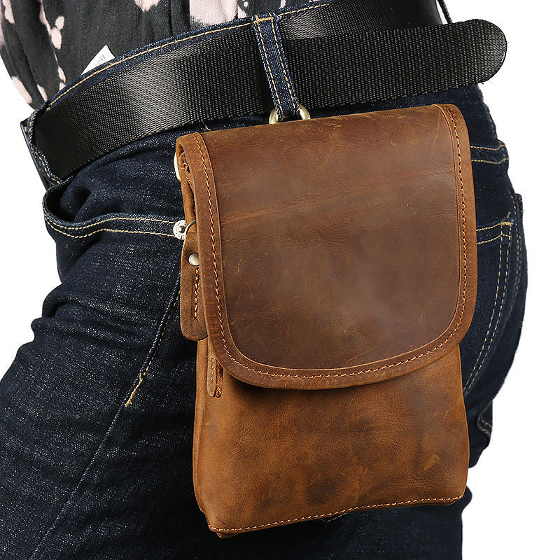 Bolso bandolera de cuero de moda para hombre