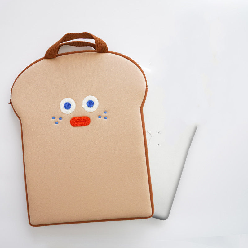 Creative Cute Toast Holding File Bag Notebook