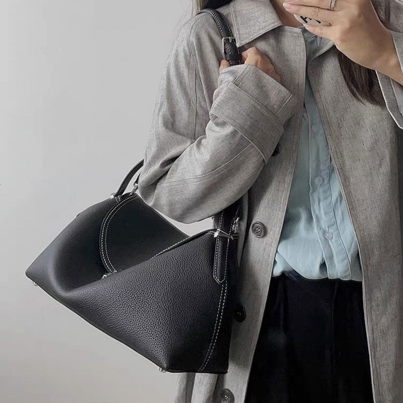 Fashion Cattlehide Leather One Shoulder Commuter Women's Bag