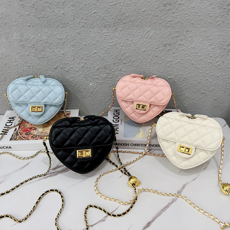 Women's Fashion Peach Heart Shoulder Bag