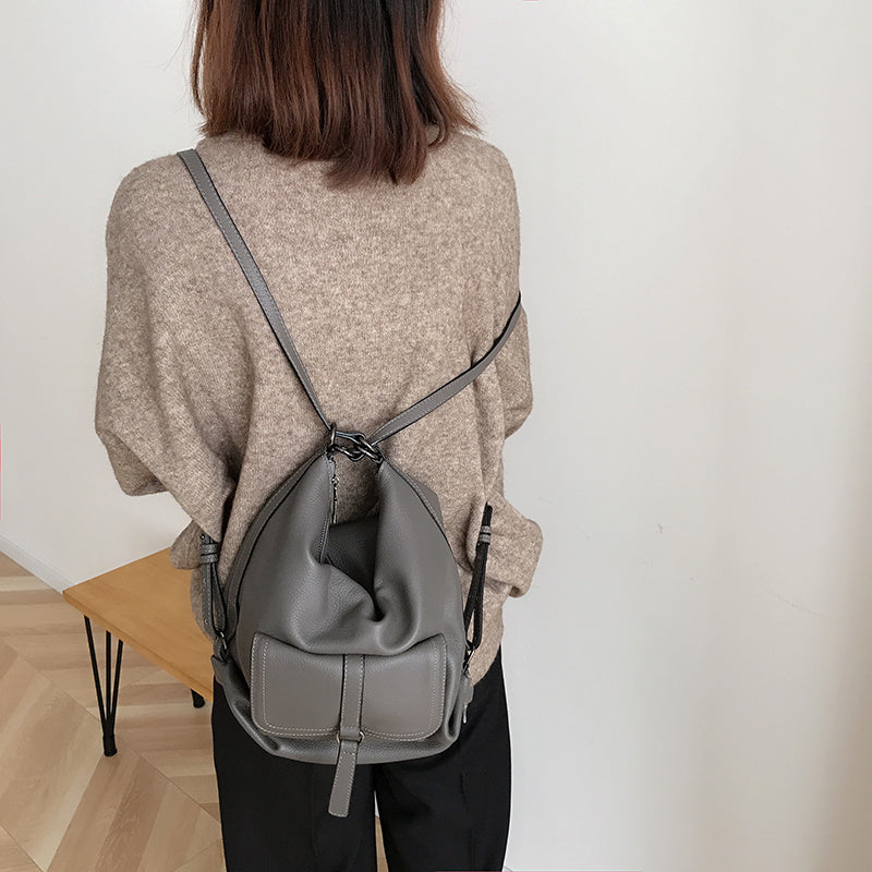 Women's New Versatile Leather Large Capacity Shoulder Bag