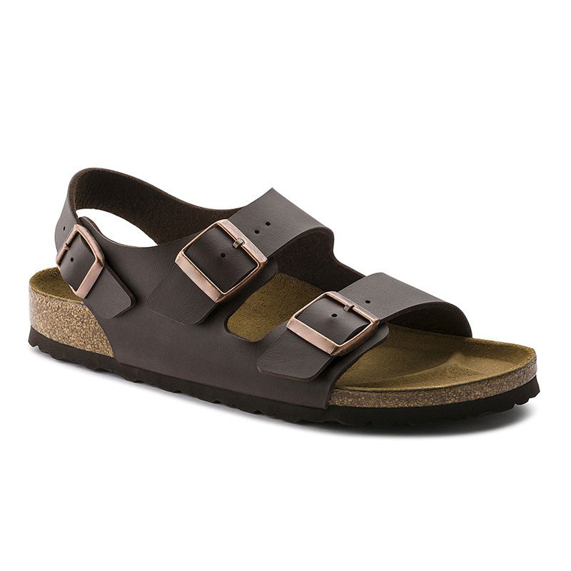 Men's And Women's Retro Easy Matching Platform Flat Sandals