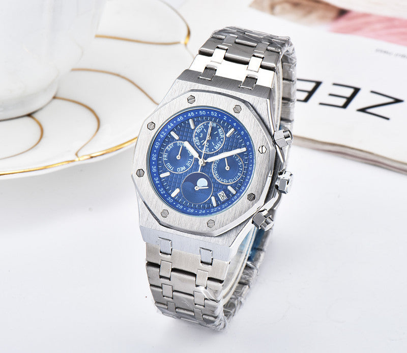 Men's Fashion Seven-pin Work Quartz Watch