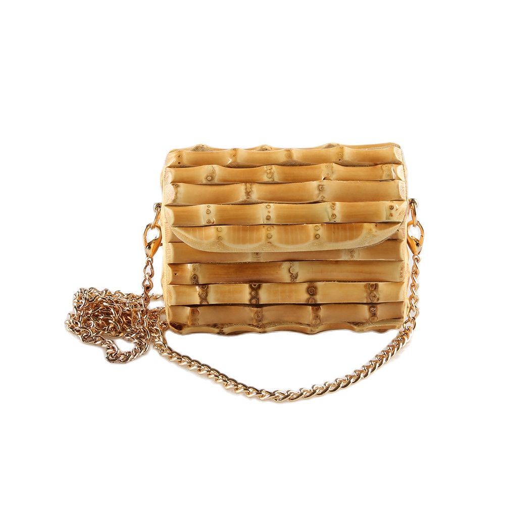 Women's Fashion Vintage Bamboo Mini Messenger Bag