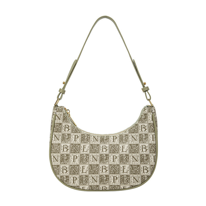 Bolso de hombro Niche Retro Alphabet Jacquard