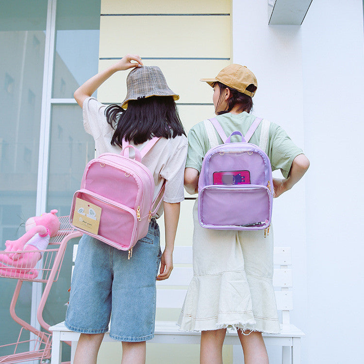 Transparent Ladies Girly Lolita Backpack