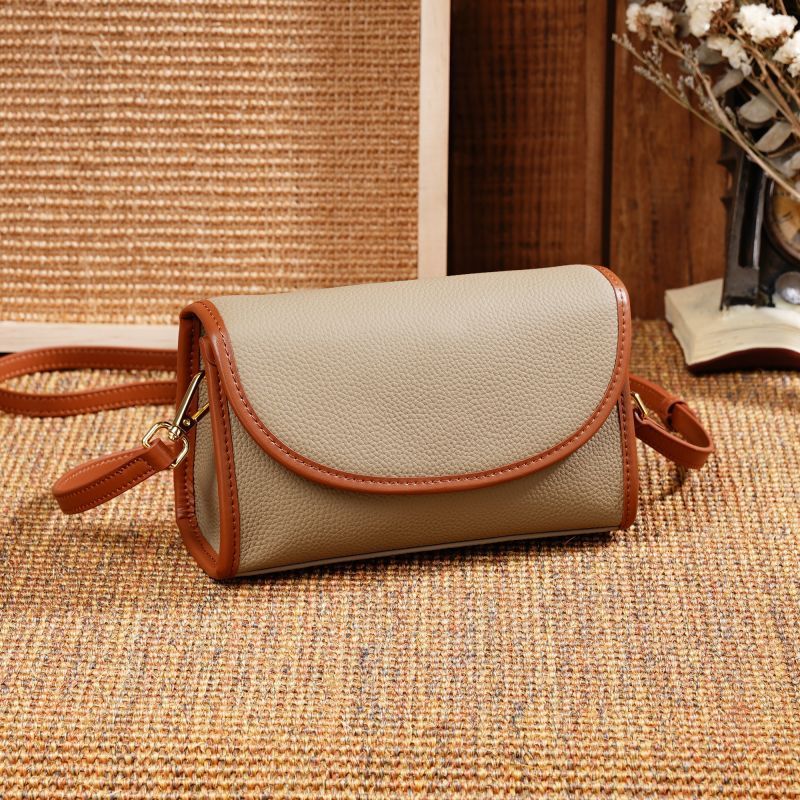 Fashionable Stylish Contrast Color Niche Style Crossbody Bag