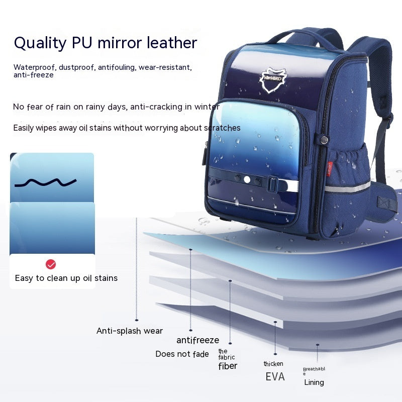 British Wear-resistant Oxford Cloth Waterproof Space Schoolbag