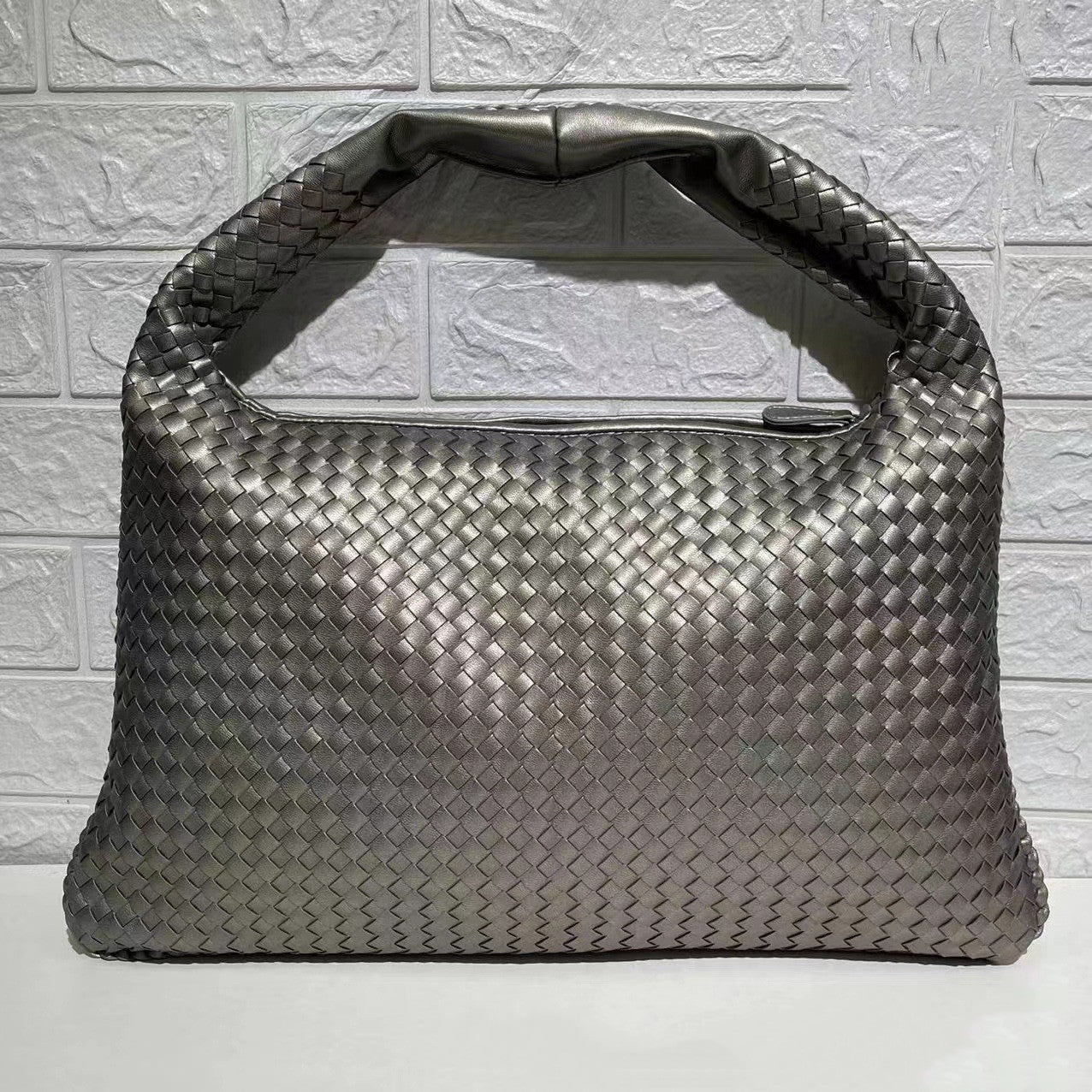 Bolso tejido para mujer, bolso de hombro de gran capacidad