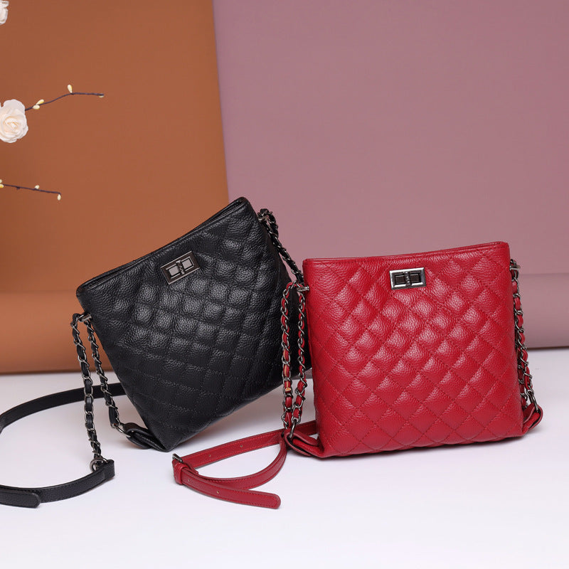 Fashion Simple Ladies Rhombus Chain Bag